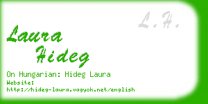 laura hideg business card